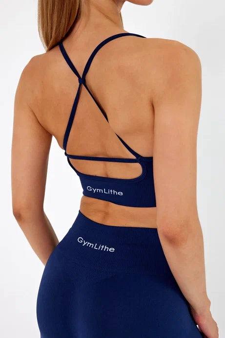 GymLight İnce Askılı Bra Lacivert