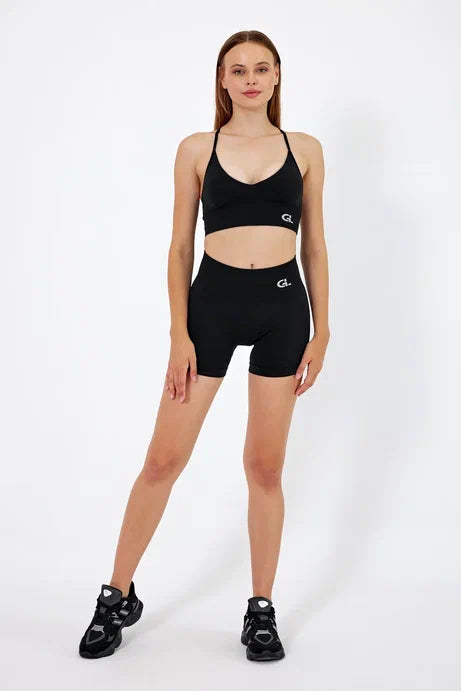 GymLight İnce Askılı Bra Siyah