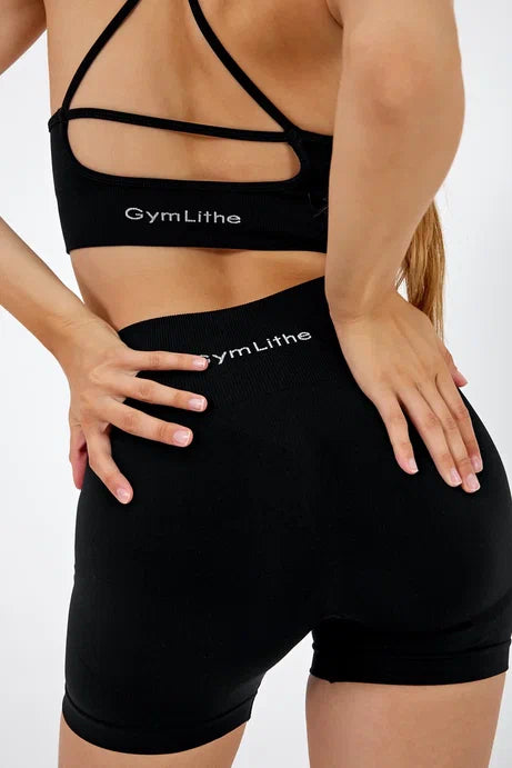 GymLight İnce Askılı Bra Siyah