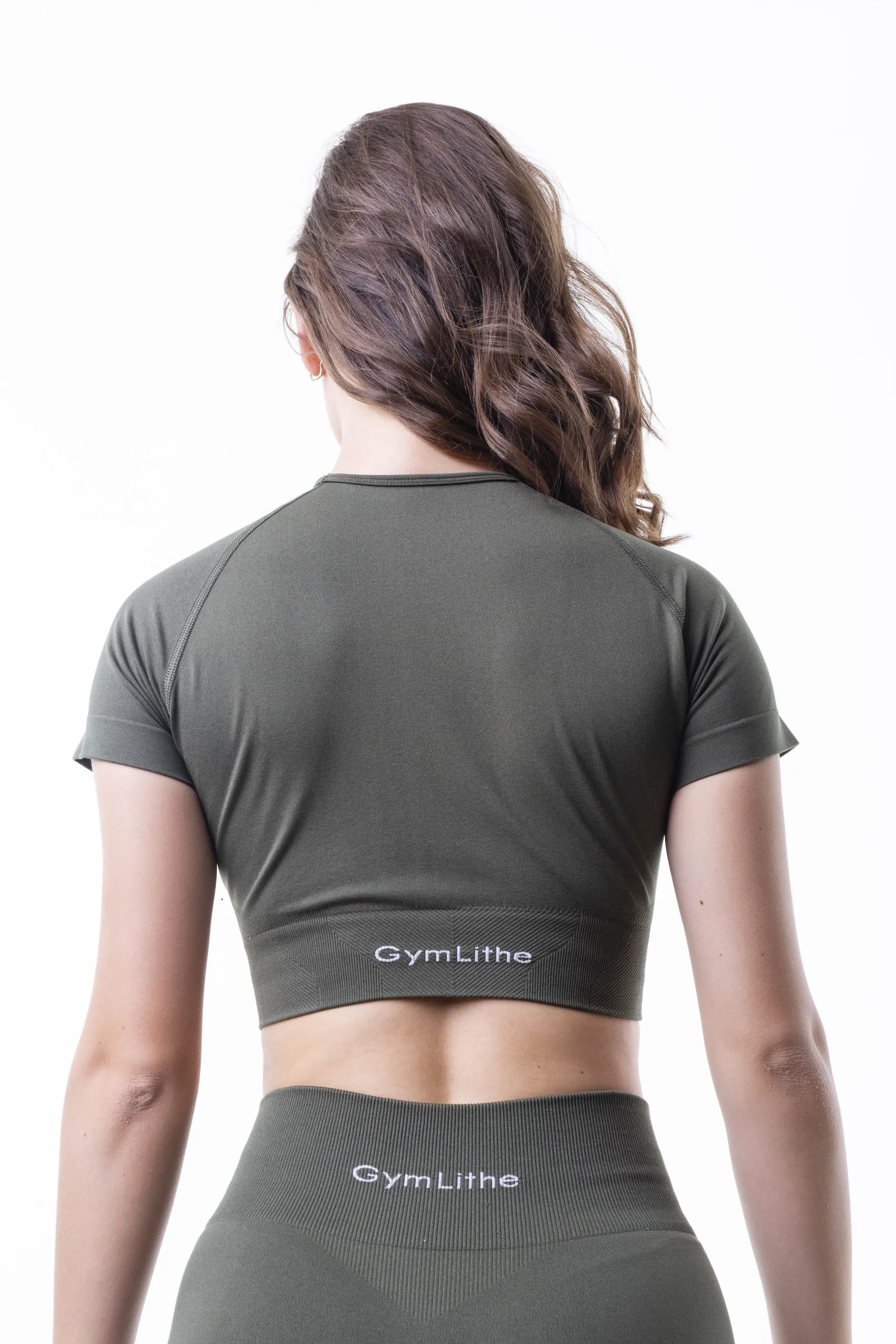 Gym Lithe Croptop 66911 Haki